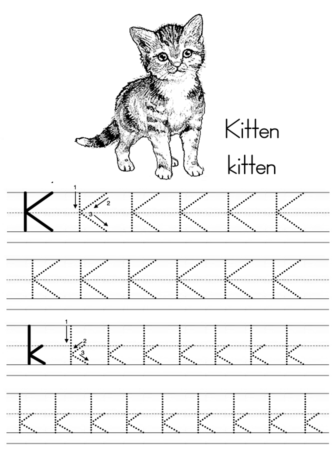 Coloring Alphabet Tracers K