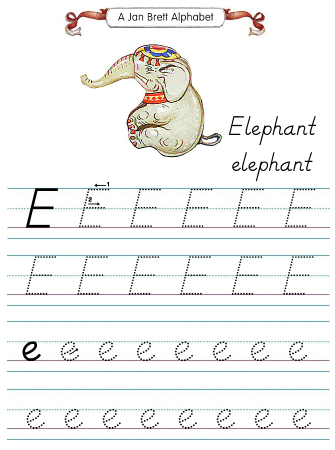 Alphabet Tracers Modern E