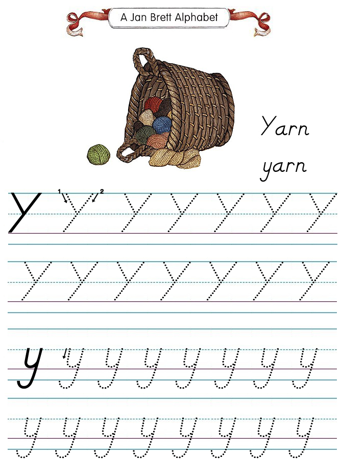 Alphabet Tracers Modern Y