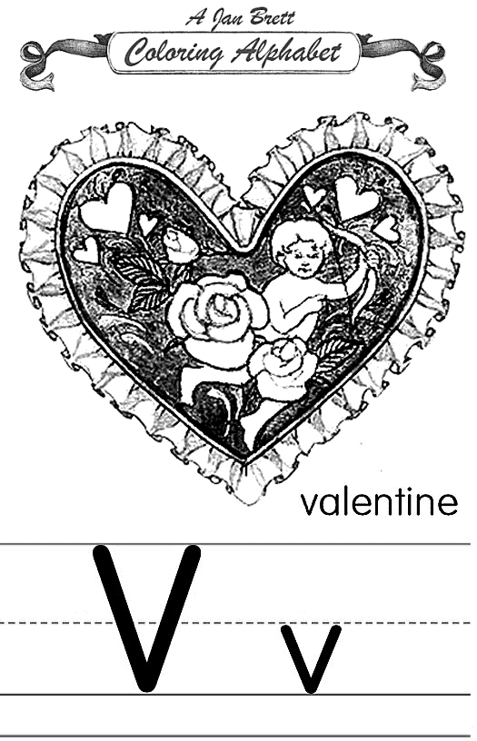 jan brett abc coloring pages free - photo #22