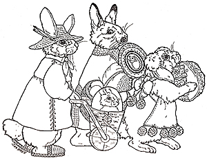 jan brett coloring pages for the umbrella - photo #43