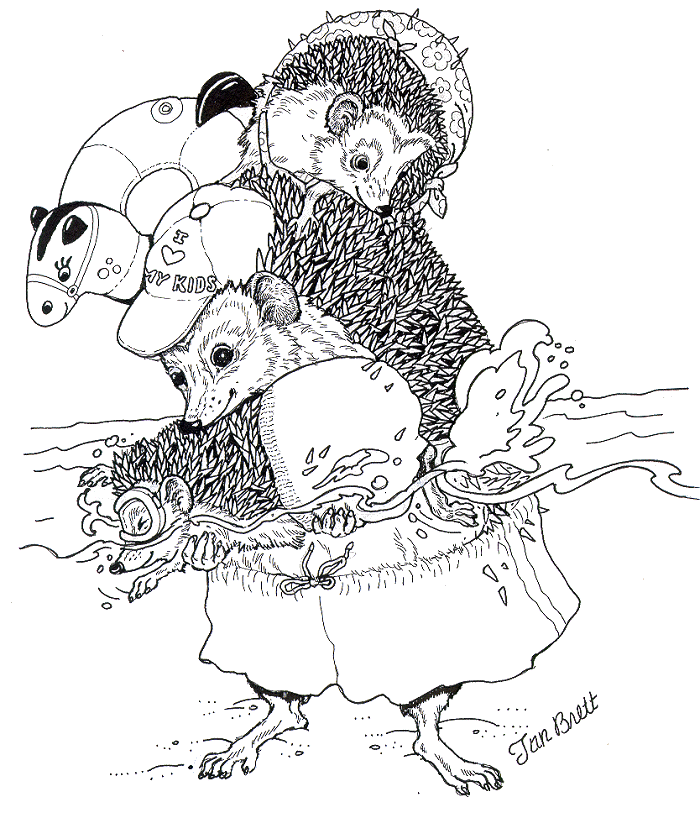 jan brett coloring pages for christmas - photo #19