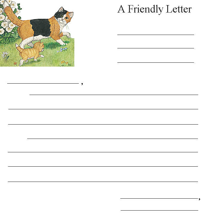 Cat and Kitten Stationery