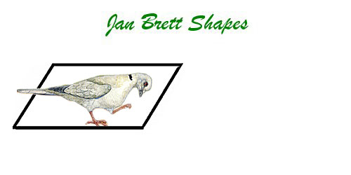 Jan Brett Geometric Shapes Flash Cards Parallelogram