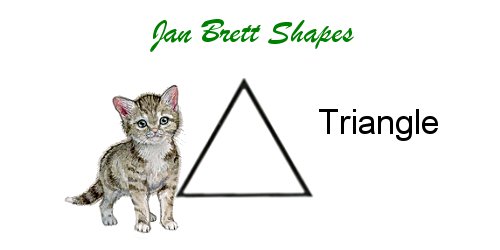 Jan Brett Geometric Shapes Flash Cards Triangle Answer