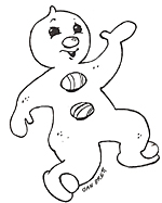 jan brett coloring pages gingerbread baby pictures - photo #4