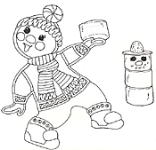 jan brett coloring pages gingerbread baby pictures - photo #12