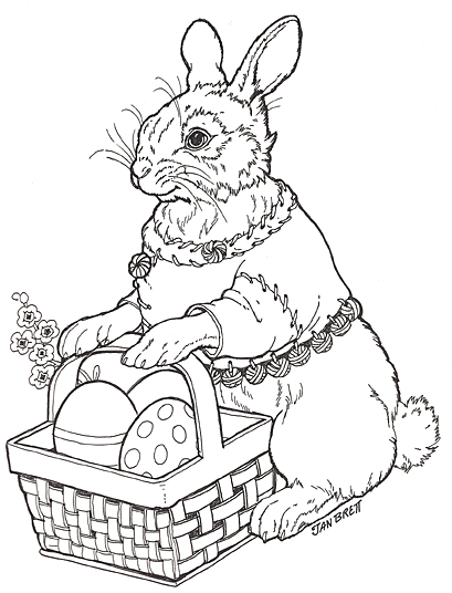 jan brett holiday coloring pages - photo #18