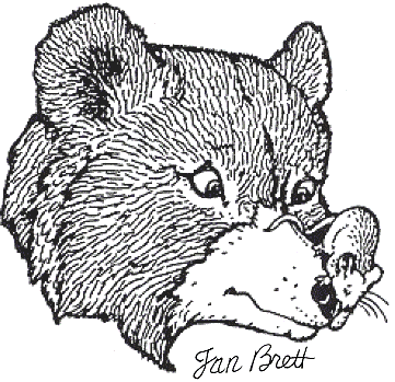 The Bear from The Mitten coloring page