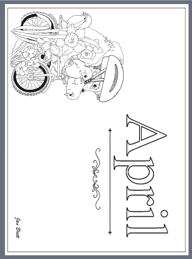 name of the months coloring pages - photo #10