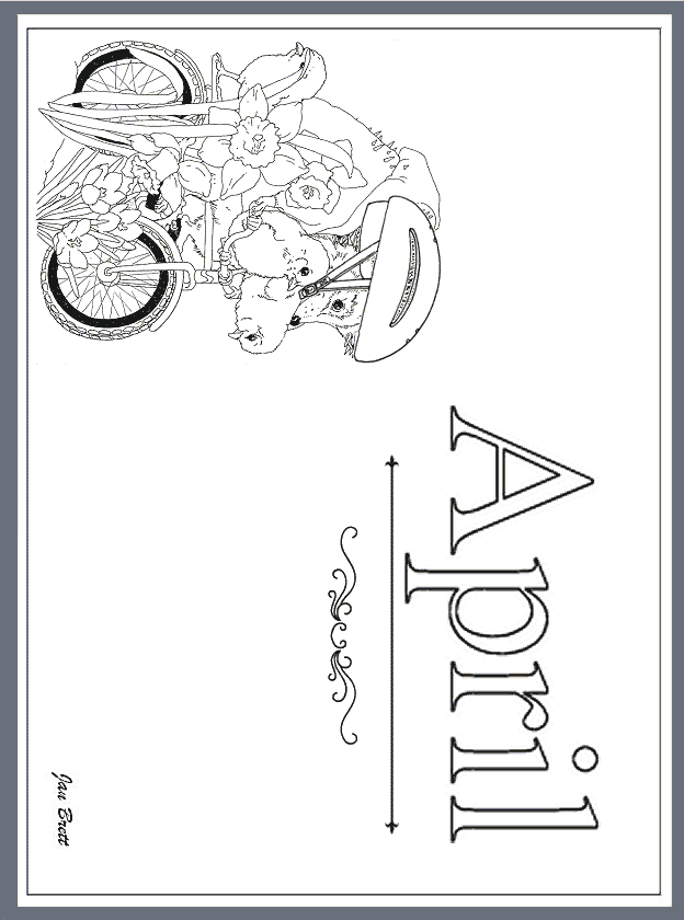 April coloring pages 2