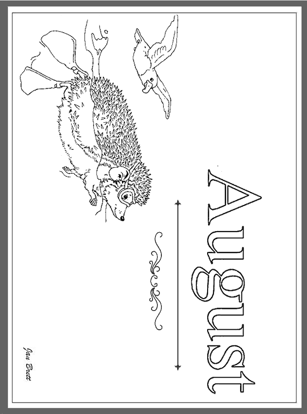 name of the months coloring pages - photo #22