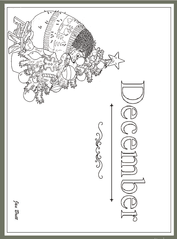 name of the months coloring pages - photo #6