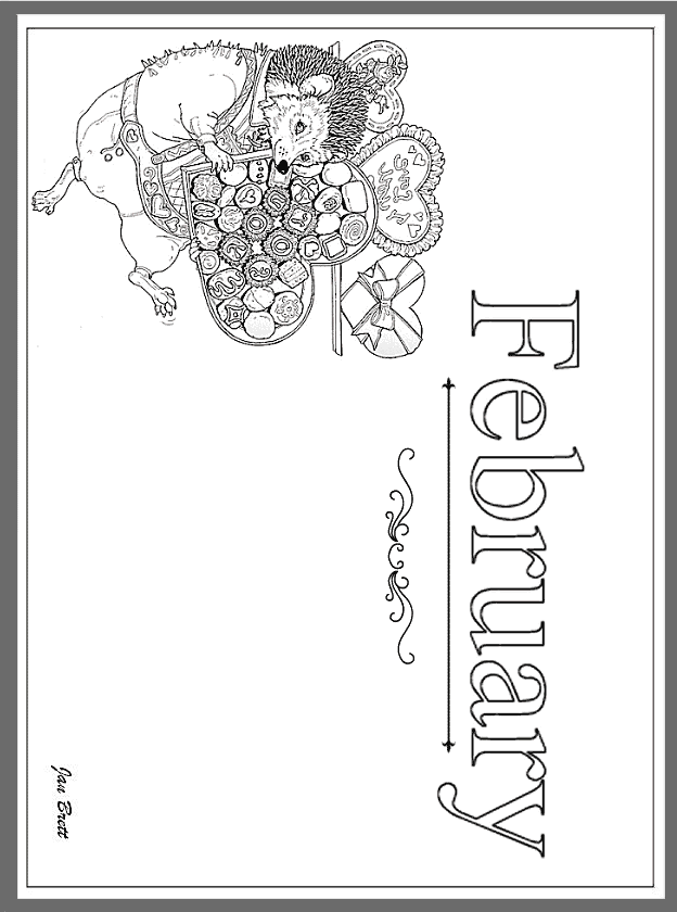 name of the months coloring pages - photo #19
