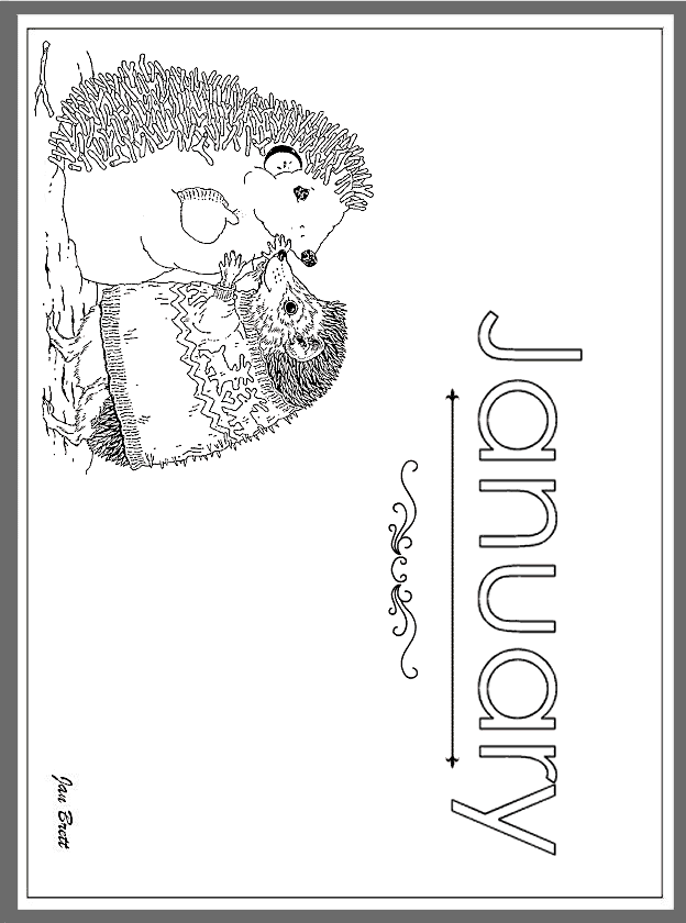 name of the months coloring pages - photo #7