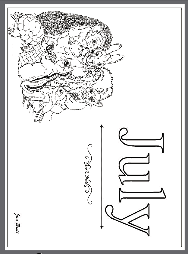 name of the months coloring pages - photo #3