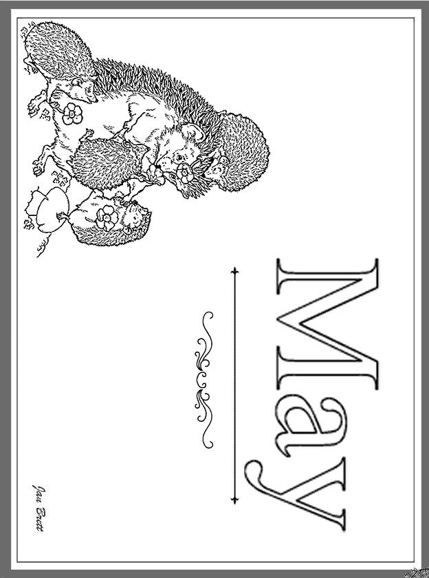 name of the months coloring pages - photo #24