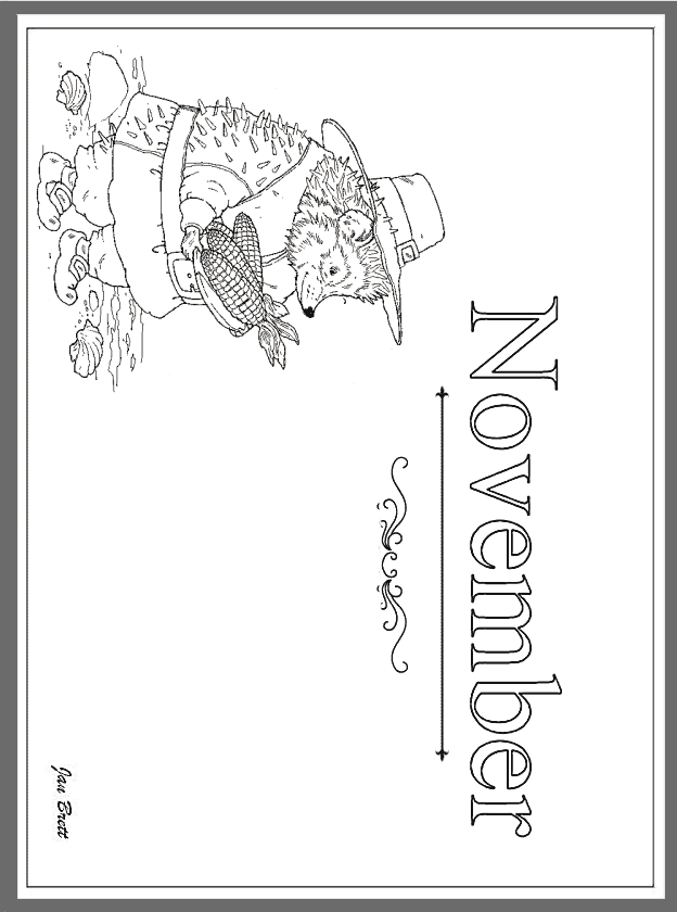 name of the months coloring pages - photo #26