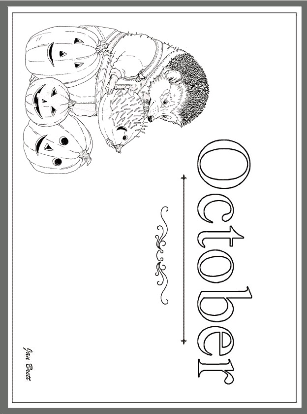 name of the months coloring pages - photo #15