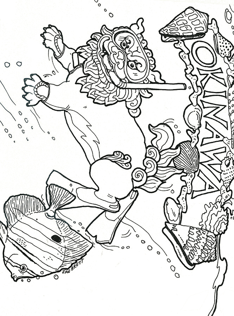 jan brett coloring pages for the umbrella - photo #47