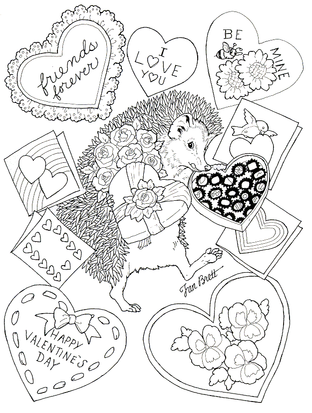 colouring pictures for valentines day