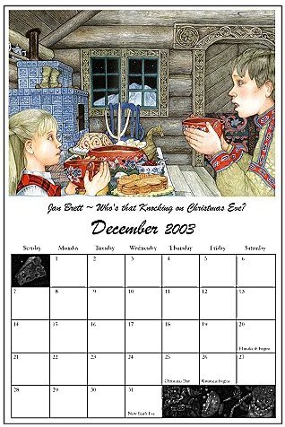 2003 Jan Brett Calendar