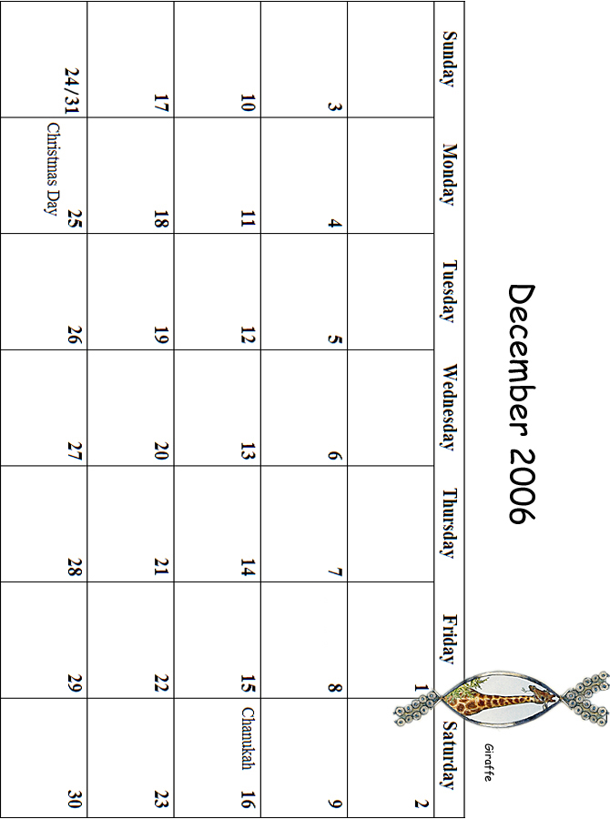 2006 December Grid