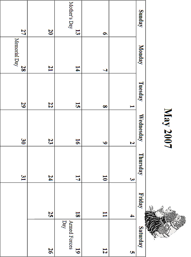 May Coloring Grid