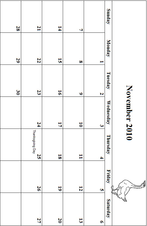 2010 Coloring Grid November