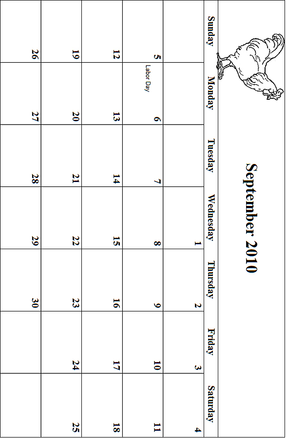 2010 Coloring Grid September