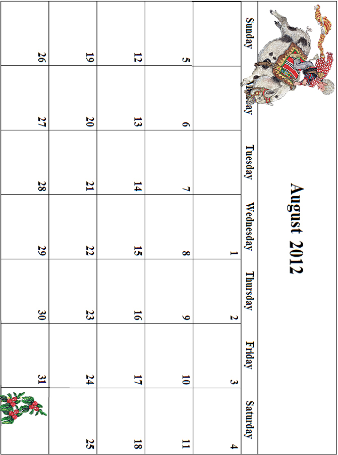 2012 August Grid