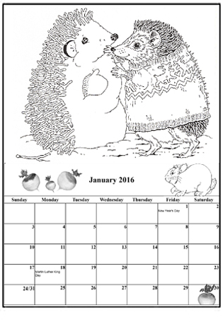 Coloring Calendar