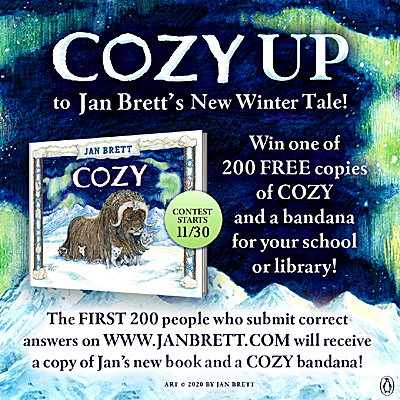 Author Jan Brett's Free Coloring, Video and Activity Pages