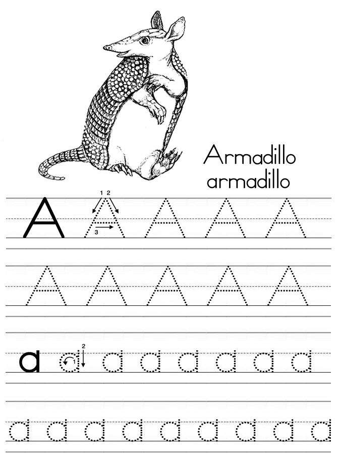 Coloring Alphabet Tracers A