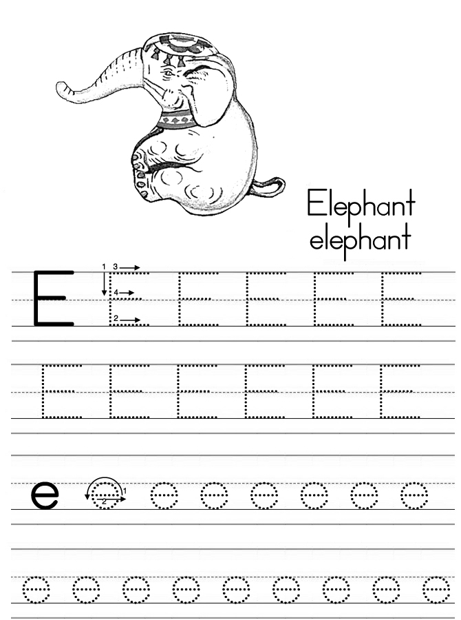 Coloring Alphabet Tracers E