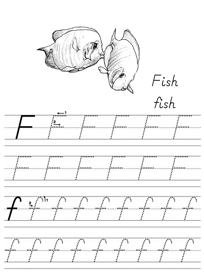 Alphabet Coloring Tracers Modern F