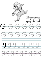 Coloring Alphabet Tracers G