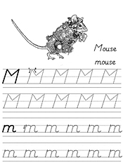 Alphabet Coloring Tracers Modern M