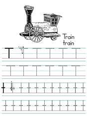 Coloring Alphabet Tracers T