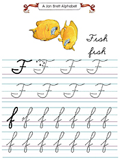 Jan Brett's Cursive Tracers F