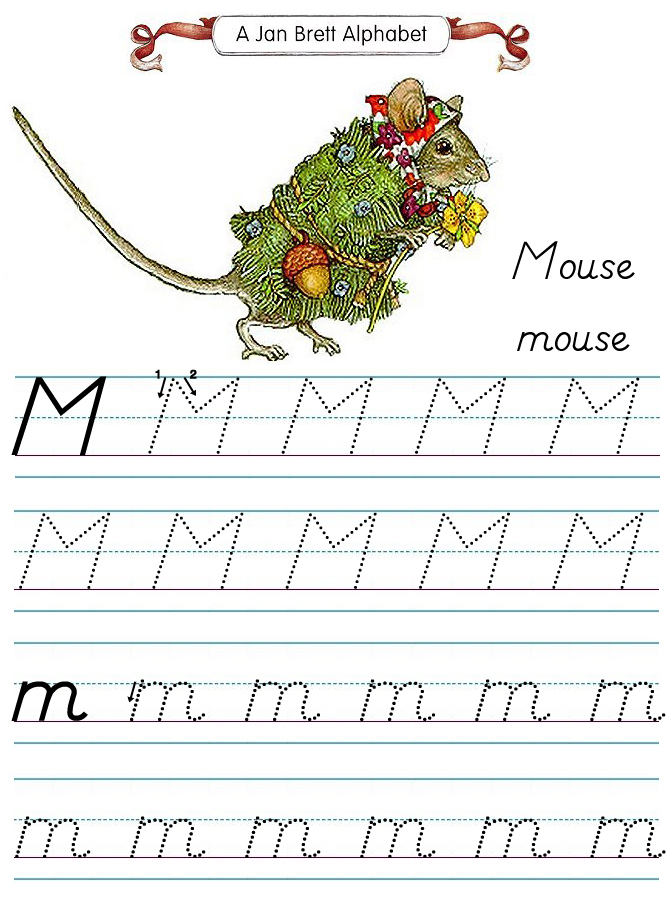 Alphabet Tracers Modern M