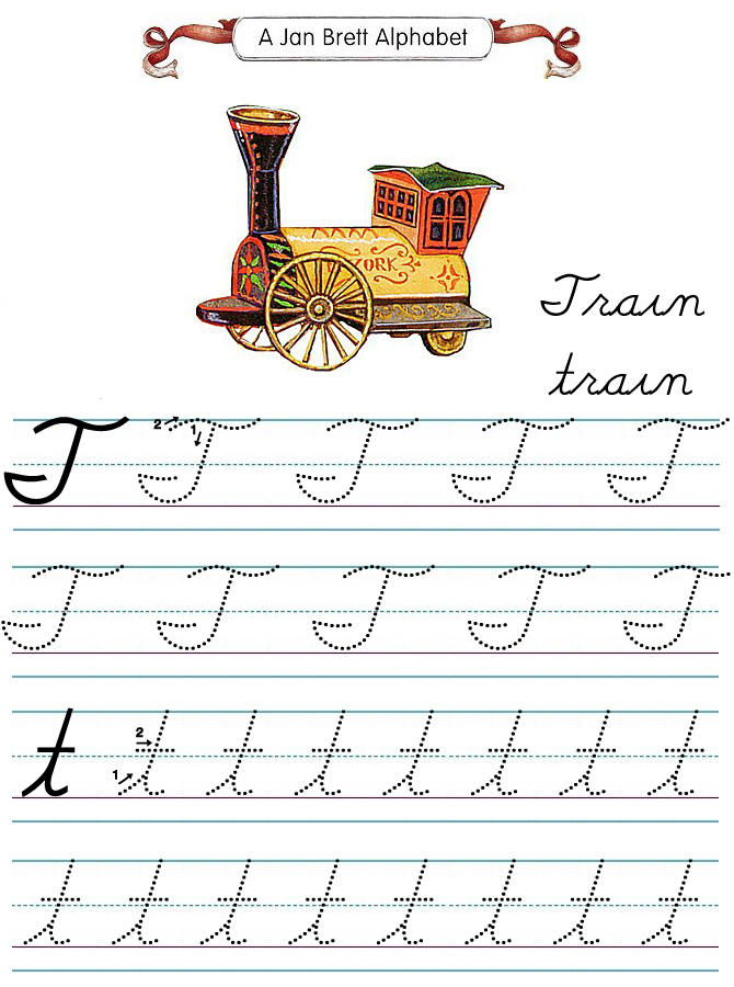 Jan Brett's Cursive Tracers T