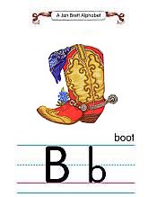 Jan Brett Alphabet Letter B