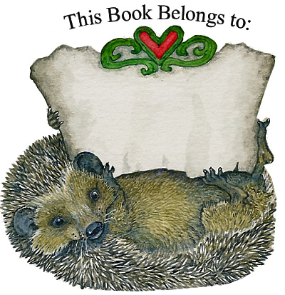 Bookplate Hedgie