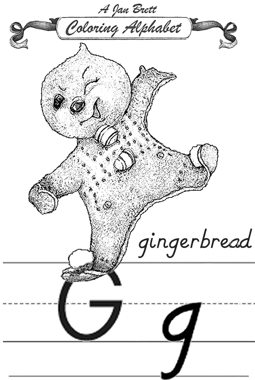 Free Coloring Sheet For Gingerbread Baby House 2