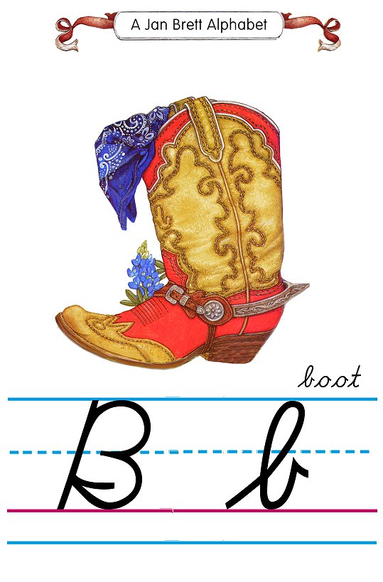 Cursive alphabet B Boot