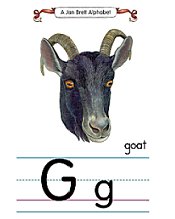 Jan Brett Alphabet Letter G Goat