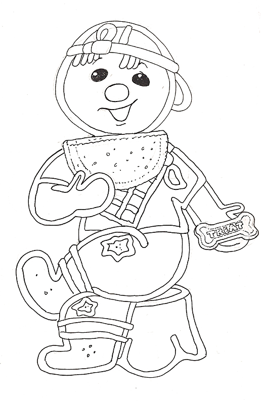 Gingerbread Mural Barefoot Gingerbread Boy