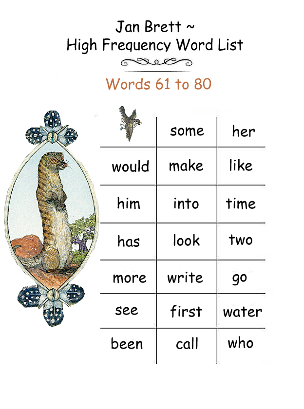 High Frequency Word List 61 80