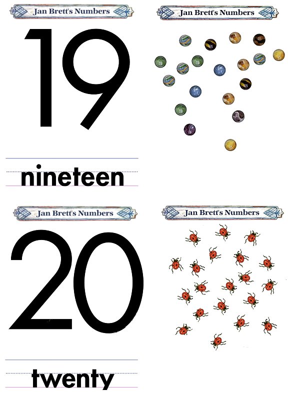 Matching Numbers Game 19 and 20